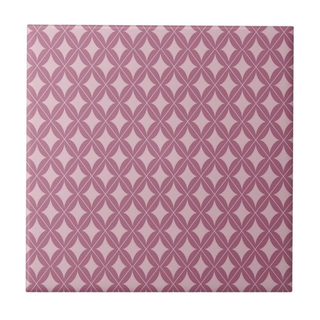 Art Deco Diamond Pattern Decorative Design Tile (Front)