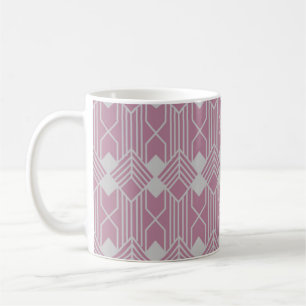 Art Deco Diamond Shapes and Lines  Coffee Mug
