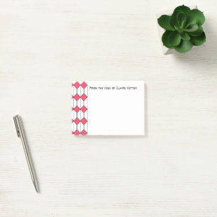 Art Deco Diamonds and Hexagons Post-it Notes