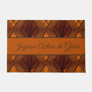  Art Deco diamonds - French  Thanksgiving Doormat