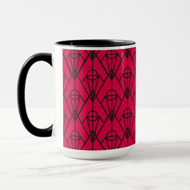 Art Deco Diamonds  Mug (Left)
