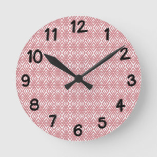 Art Deco Diamonds Round Clock