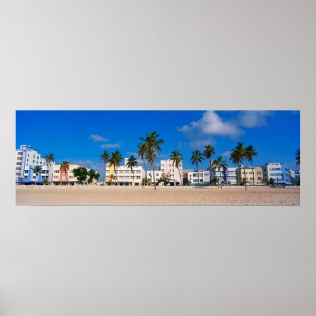 Art Deco District Of South Beach Miami Poster (Front)