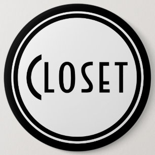 Art Deco Door Plaque 6 Inch Round Button