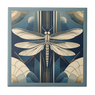 Art Deco Dragonfly  Tile