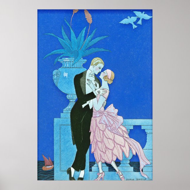 Art déco du baiser de minuit (Devant)