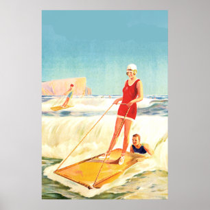 Art déco du surf vintage