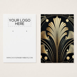 Art Deco Earring Display Card