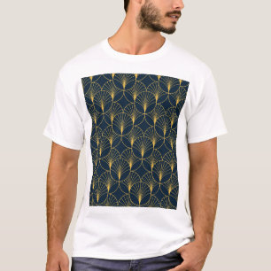 Art Deco Elegance: Fan Motifs T-Shirt