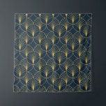 Art Deco Elegance: Fan Motifs Tapestry<br><div class="desc">Vintage elegant Art Deco style seamless pattern with fan shape golden motifs on dark blue background. Geometric abstract texture Vintage pattern. Embrace the Native American style with this intricate illustration. Vintage Elegance in Native American Style. deco, pattern, seamless, circle, motif, palm, fan, golden, leaf, background, geometric, gold, illustration, floral, texture,...</div>