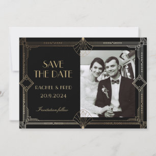 Art Deco Elegant Black Gold 20s Classic 