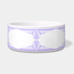 Art Deco element in lilac & purple