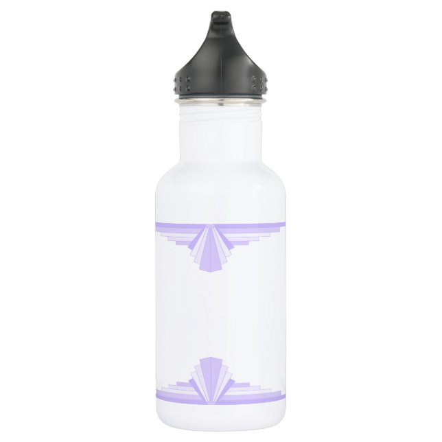 Art deco element in lilac & purple 532 ml water bo 532 ml water bottle (Right)