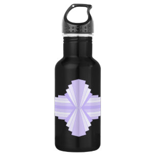 Art deco element in lilac & purple 532 ml water bo bottle
