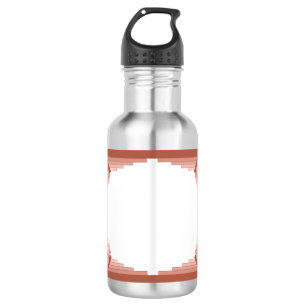 Art deco elements in a rose gold palette 532 ml water bottle