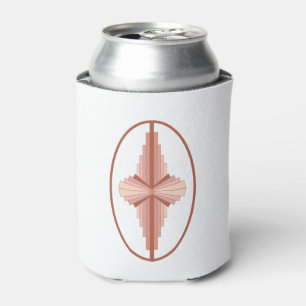 Art deco elements in a rose gold palette can cooler