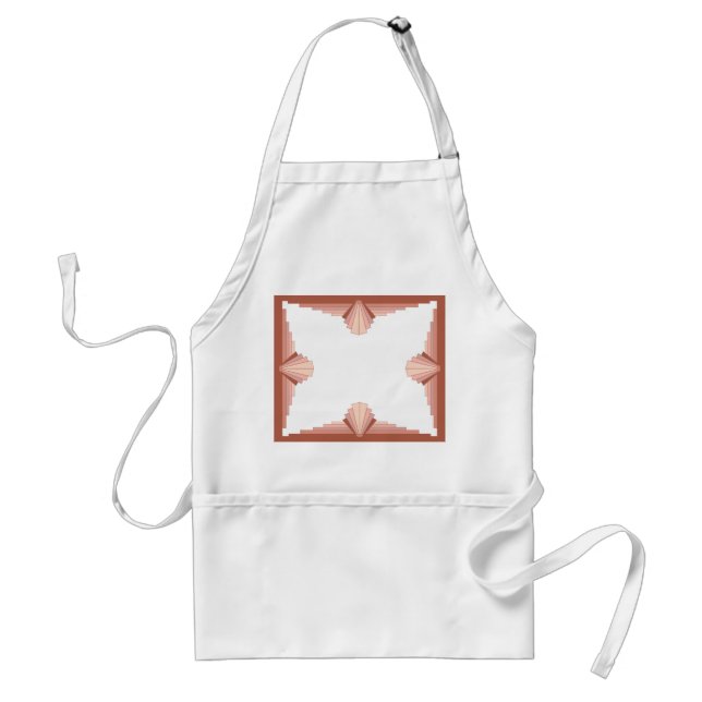 Art deco elements in a rose gold palette standard apron (Front)