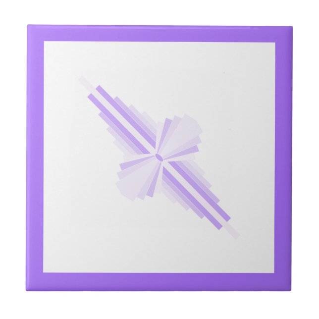 Art deco elements in light purples tile (Front)