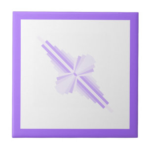 Art deco elements in light purples tile