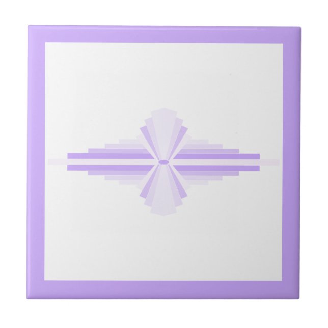 Art deco elements in light purples tile (Front)