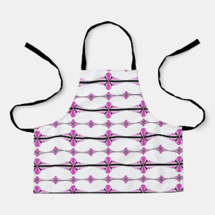 Art deco elements in pastel pink apron
