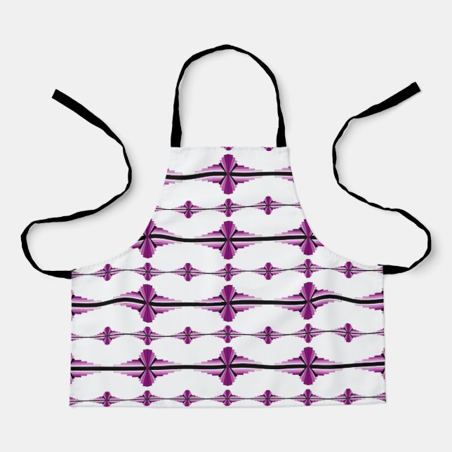 Art deco elements in pink apron (Front)