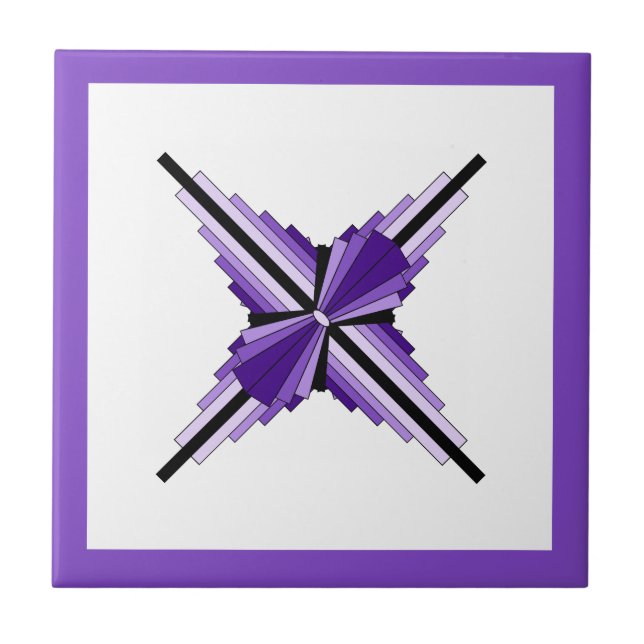 Art deco elements in purple tile (Front)