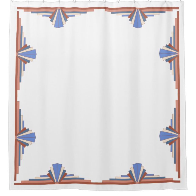 Art deco elements in rose gold & blue (Front)