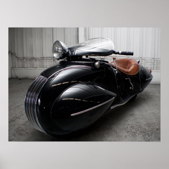 Art Deco Excelsior Henderson  Poster (Front)