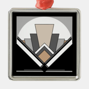 Art Deco Expression Metal Ornament