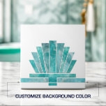 Art Deco Fan Geometric Shape - Change Background Tile<br><div class="desc">Art Deco Fan Geometric Shape - Change Background</div>