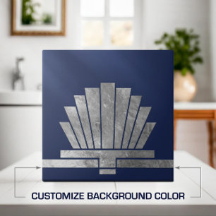 Art Deco Fan Geometric Shape - Change Background Tile