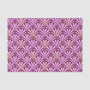 Art Deco fan pattern - orchid and purple Tissue Paper