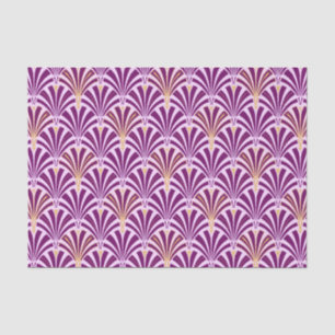 Art Deco fan pattern - purple and orchid Tissue Paper