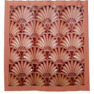 ART DECO FANS IN PEACH CREME