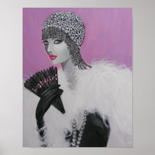 ART DECO FANTASY LADY POSTER (Front)