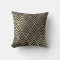 Art Deco Faux Sepia Black Gold Triangles Geometry