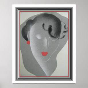 Art déco "Femina" Imprimer ca. 1920 - 16x20