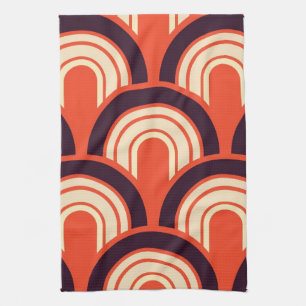 Art Deco Fifties Retro Abstract Art Kitchen Towel