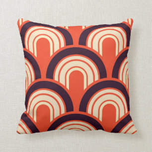 Art Deco Fifties Retro Abstract Art Throw Pillow
