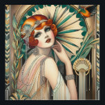 Art Deco Flapper Wall Art<br><div class="desc">Perfect for the Art Deco lover!</div>