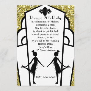 Art  Deco Flappers Invitation