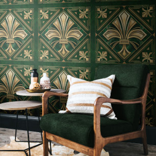 Art Deco Fleur-de-lis Wallpaper
