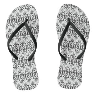 Art Deco Flip Flops