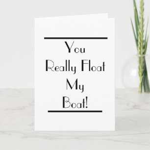 Art Deco Float My Boat Card