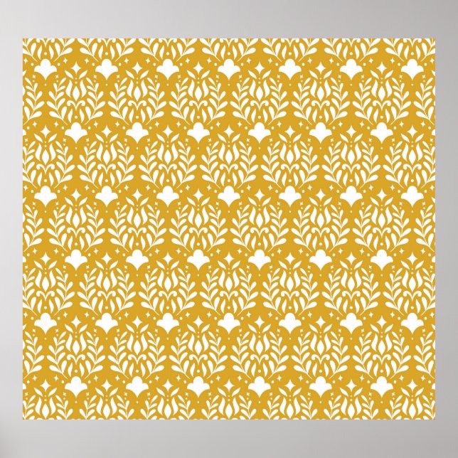 Art déco floral : Damas moderne (Devant)