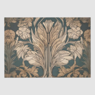 Art Deco Floral Design Tissue Paper