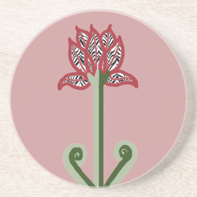 Art Deco Flower Coaster (Front)