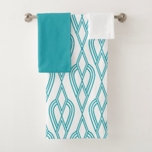 Art Deco Flowerbeds  Bath Towel Set