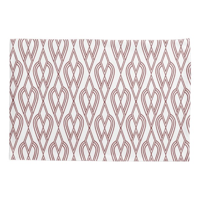 Art Deco Flowerbeds  Pillowcase (Back)